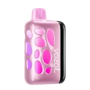 Pink and purple VOZOL Rave 40000 Puff vape device with the brand name "vozol" displayed on its side, featuring a strawberry kiwi flavor.