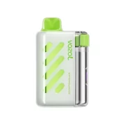 Vozol Vista 40K vape device in green and white, featuring the flavor "Watermelon Ice" with "vozol" branding.